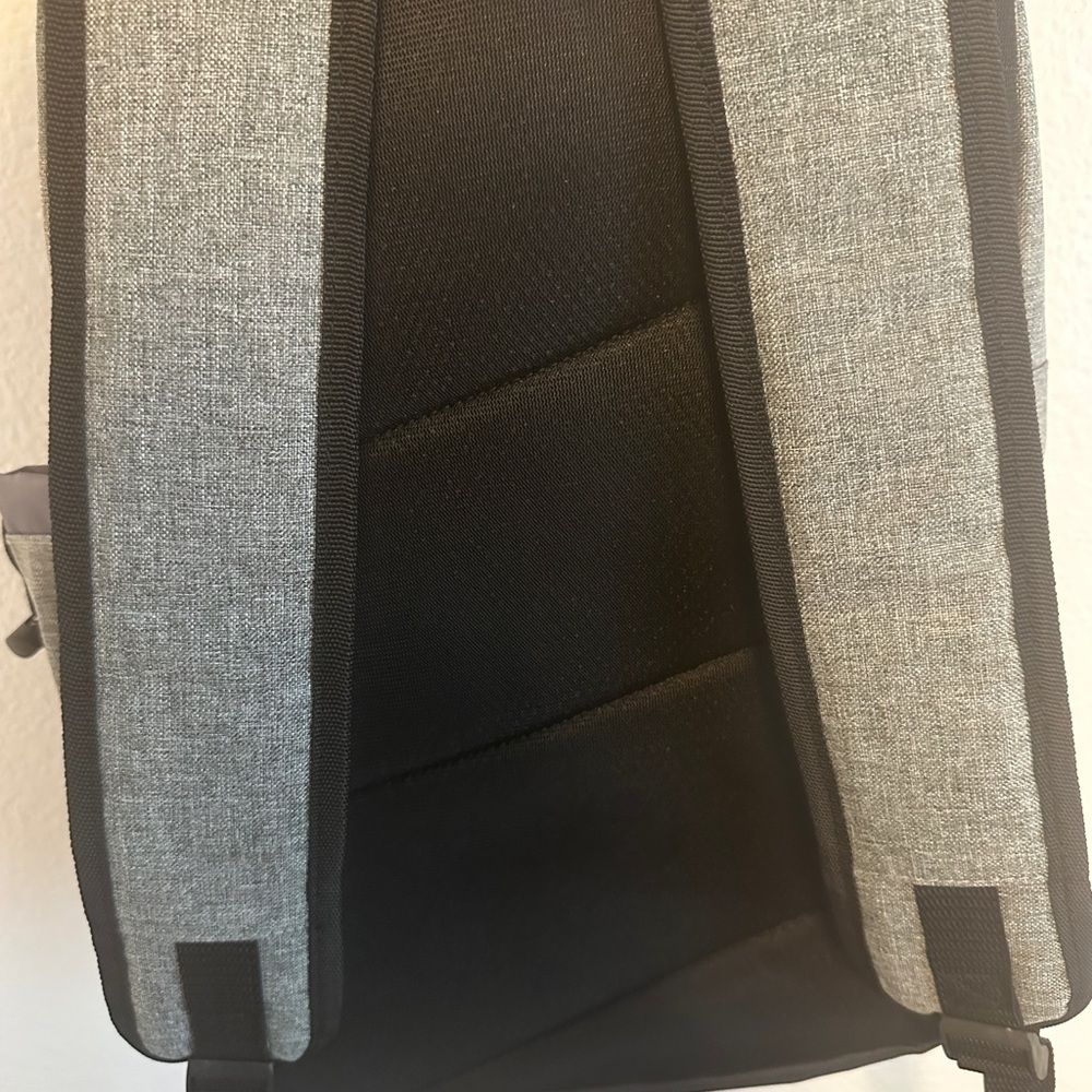 Gray and Black Men's Backpack - Picture 4 of 5